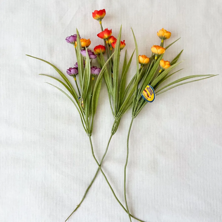 3 شاخه گل مصنوعی زیبا