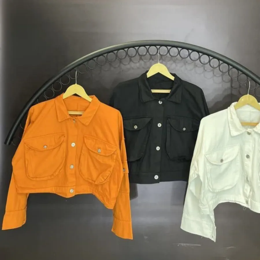 کراپ کتان دو جیب