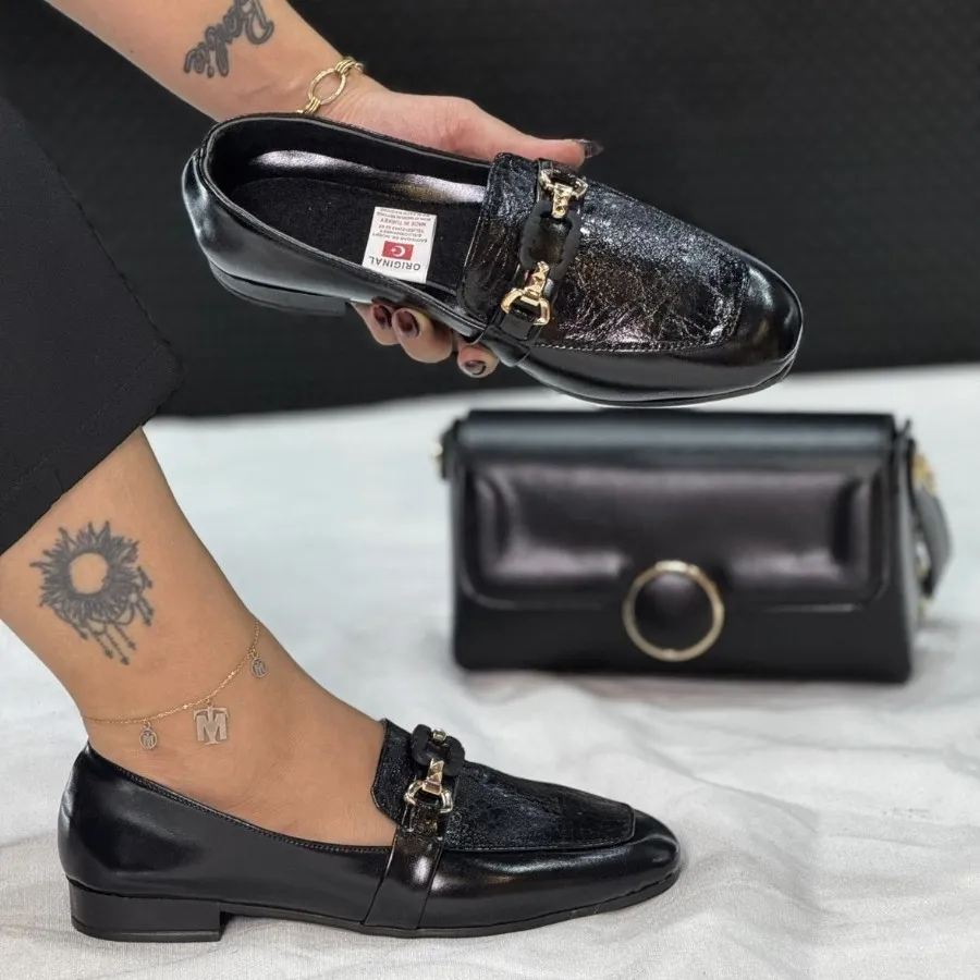 کفش مجلسی تخت زنانه ترک