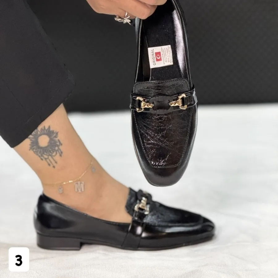 کفش مجلسی تخت زنانه ترک