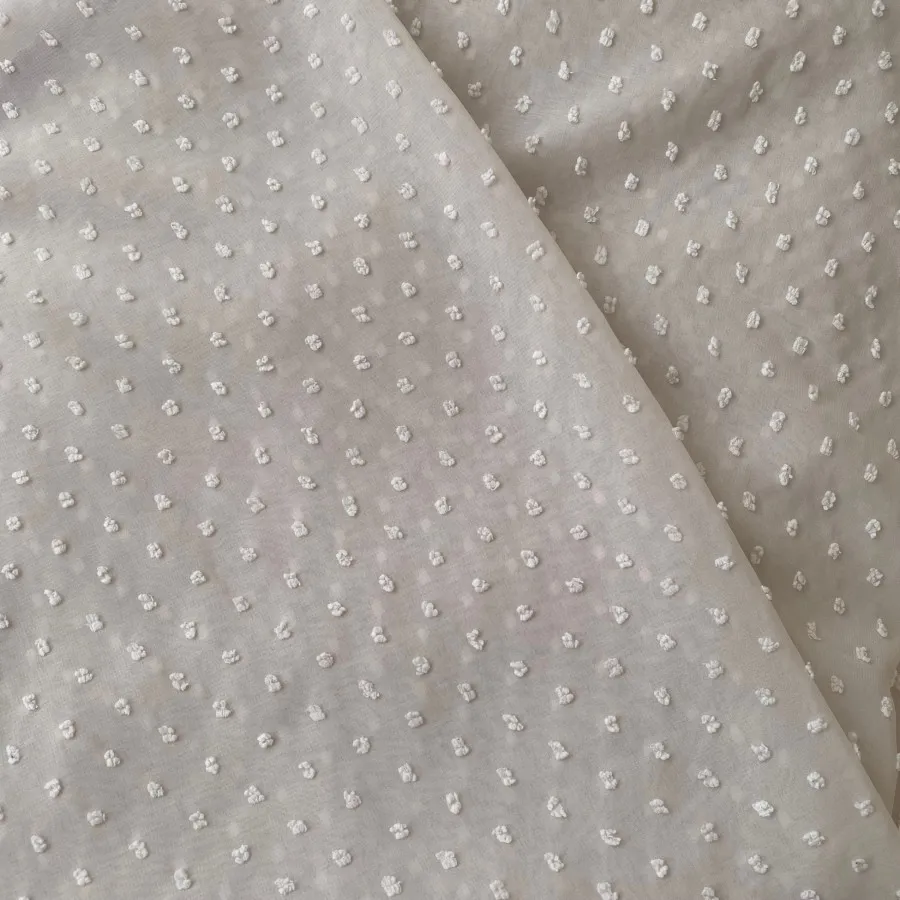 شال حریر شیری رنگ