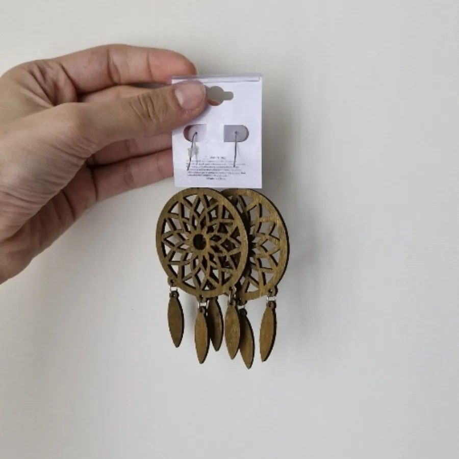 گوشواره چوبی دریم کچر