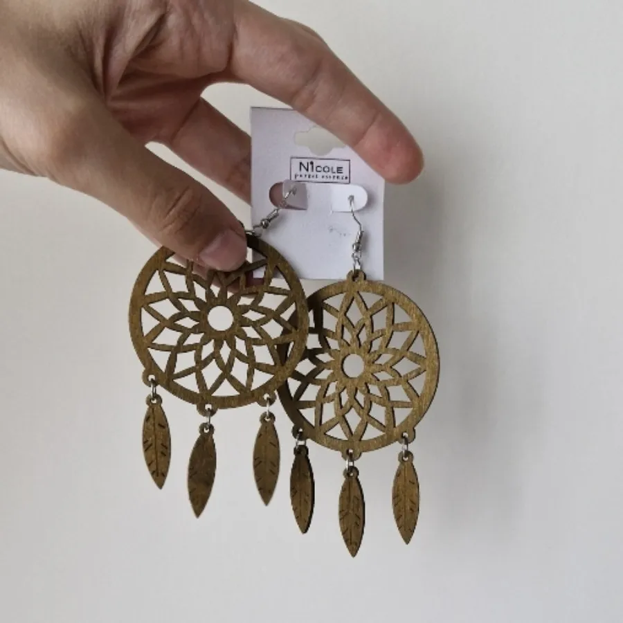 گوشواره چوبی دریم کچر