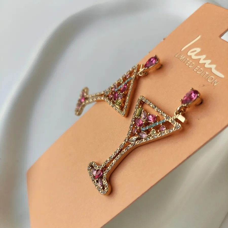 گوشواره جام فول نگین