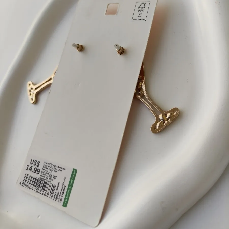 گوشواره جام فول نگین