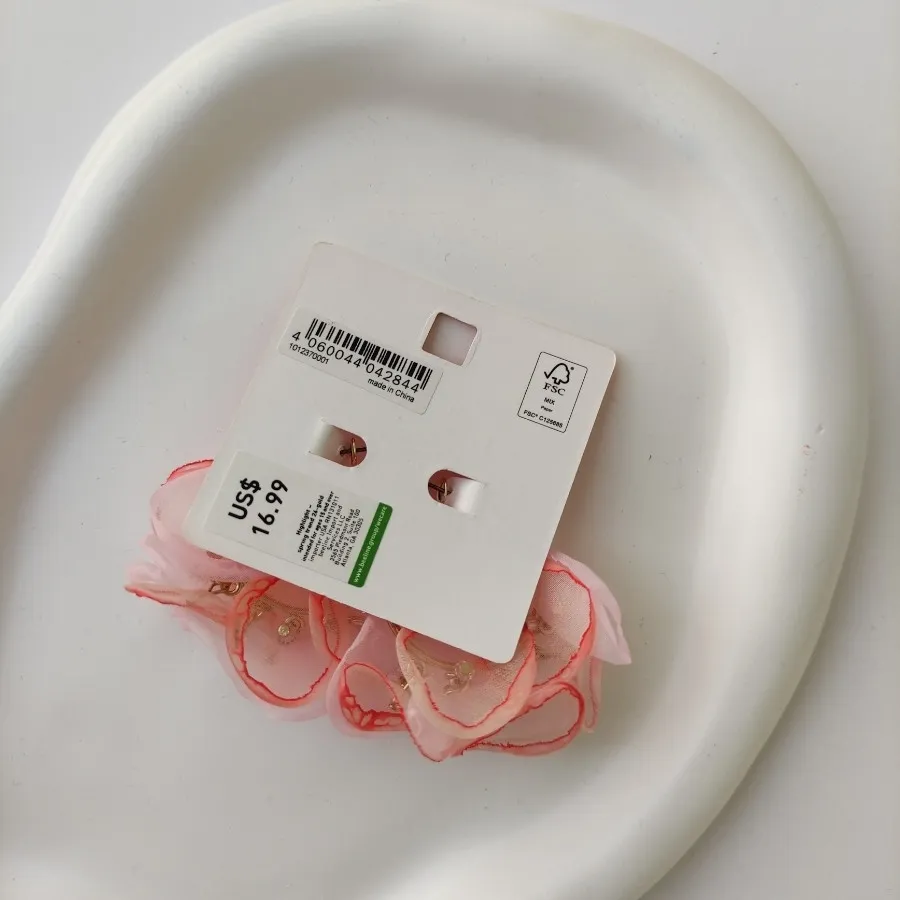 گوشواره شکوفه توری آلمانی