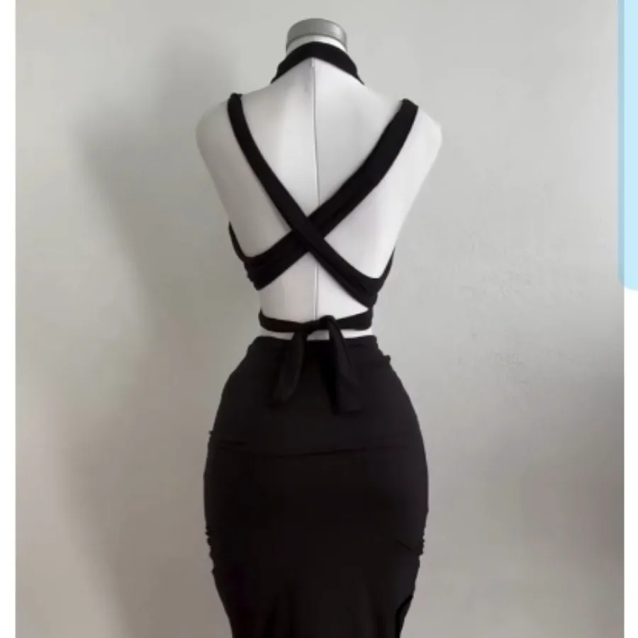 ست کراپ دامن ریون