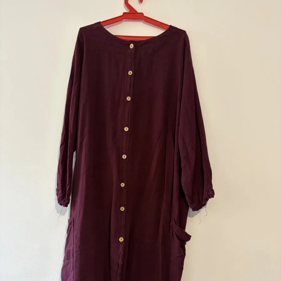 مانتو بلند پشت دکمه جذاب