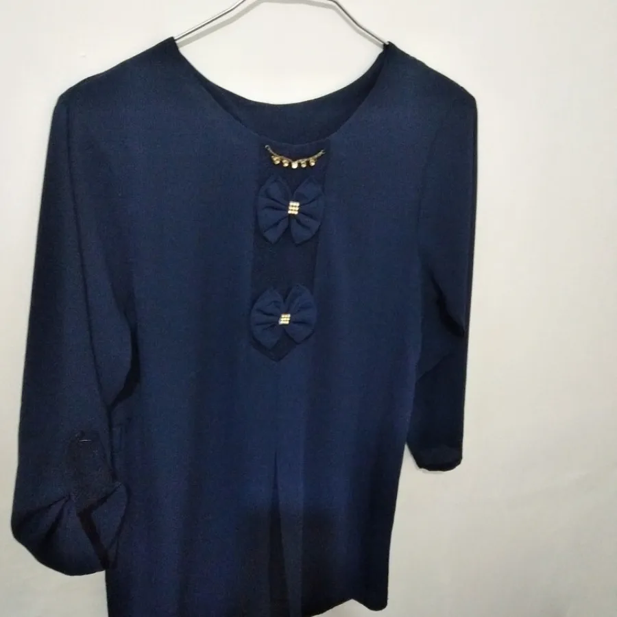 شومیز مجلسی سرمه ای