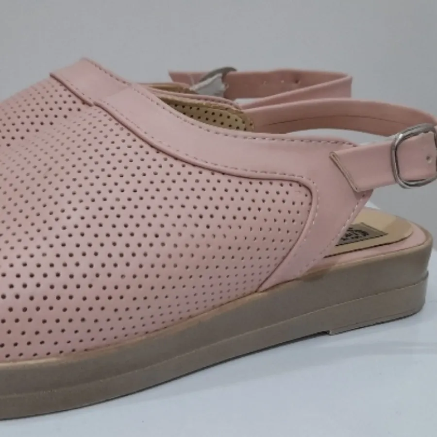 صندل صورتی چرم