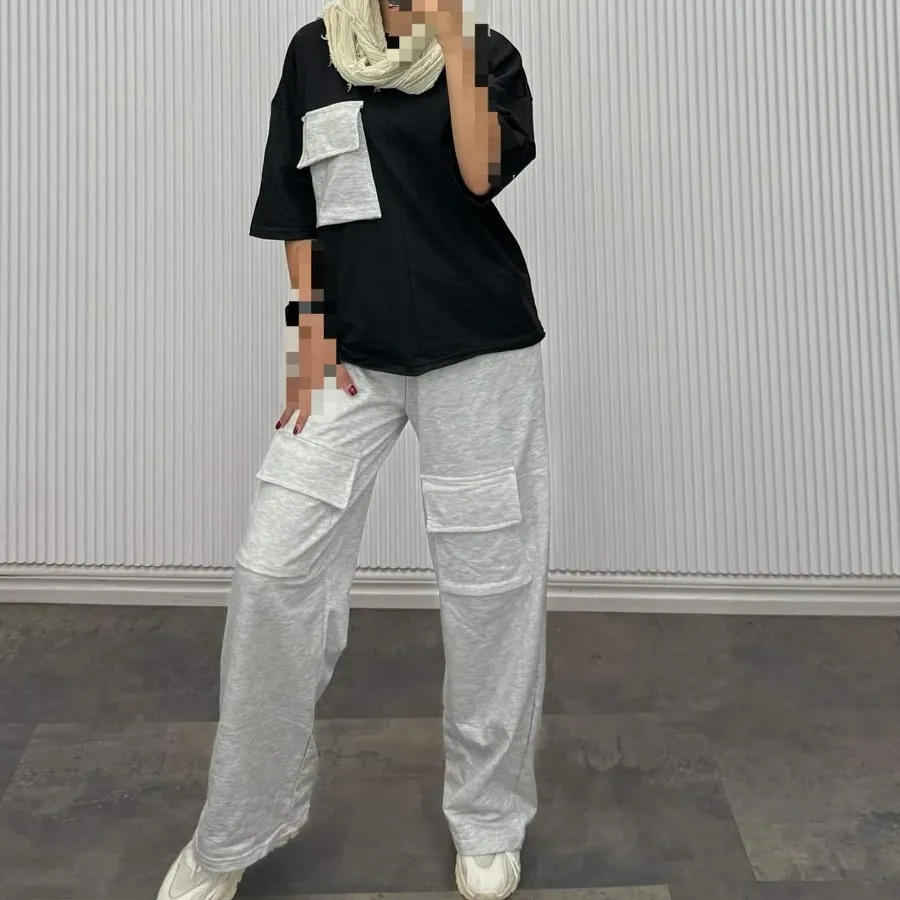 ست بلوز شلوار کارگو