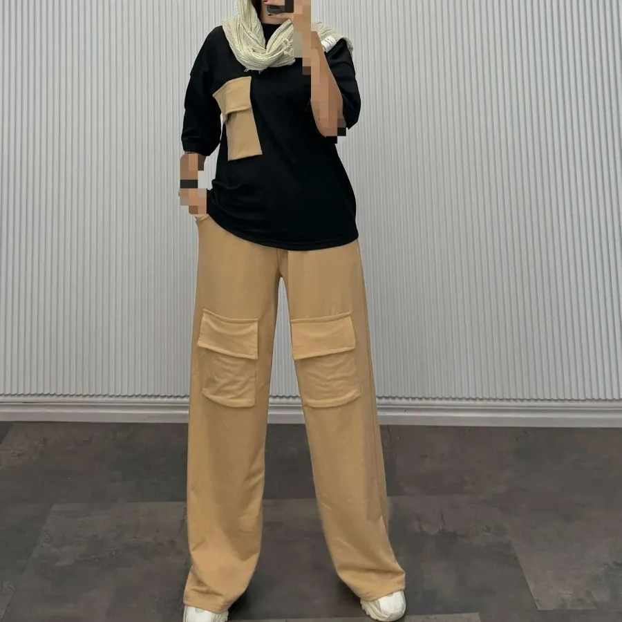 ست بلوز شلوار کارگو