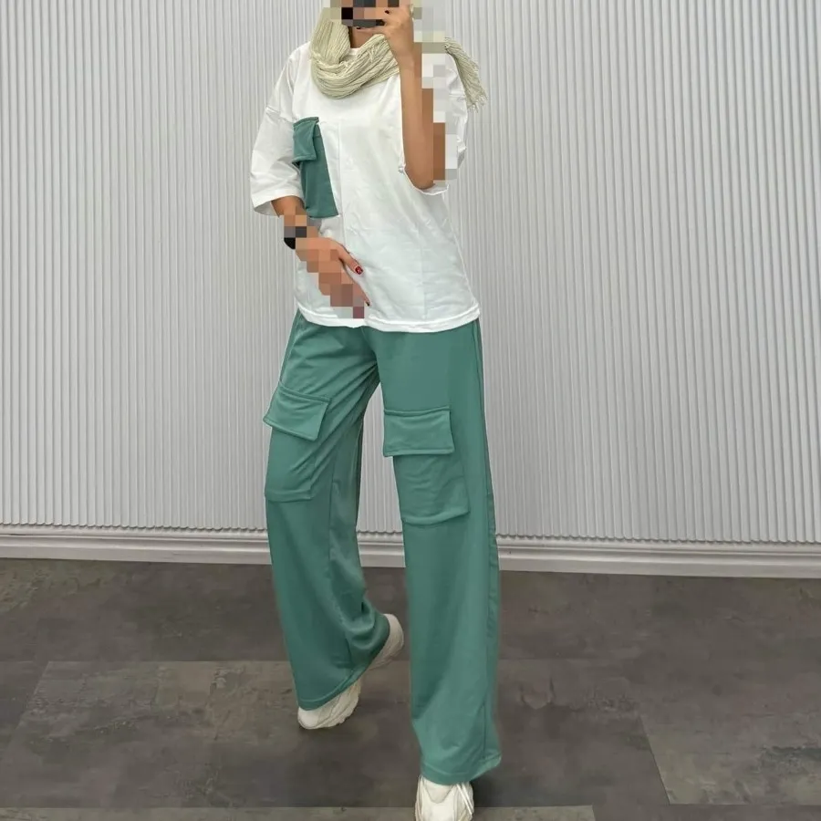 ست بلوز شلوار کارگو