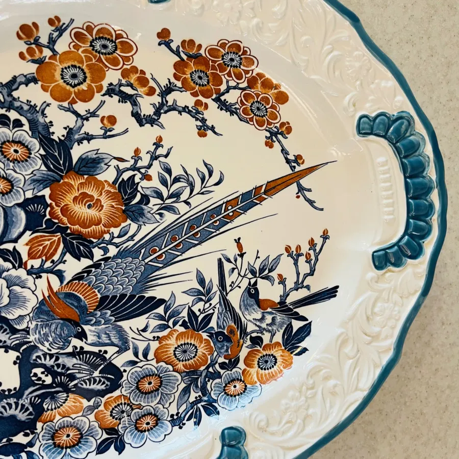 دیس گل و مرغی ژاپن قدیمی