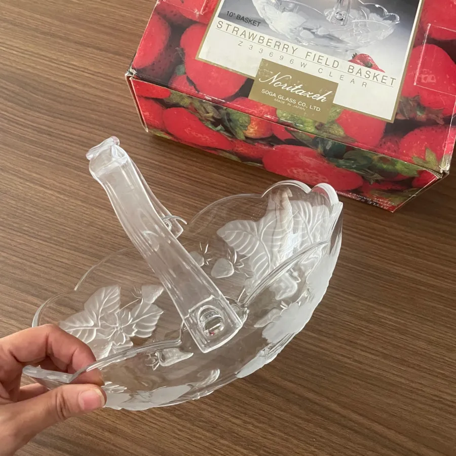 سبد میوه خوری بلور