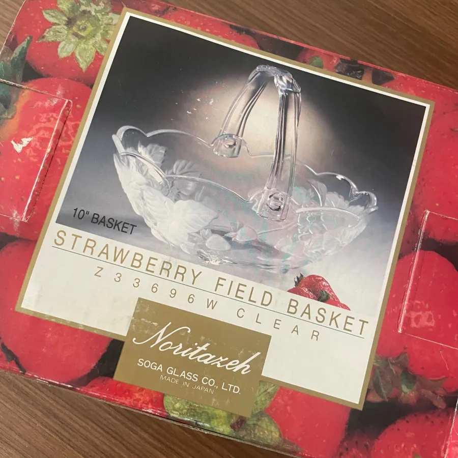 سبد میوه خوری بلور