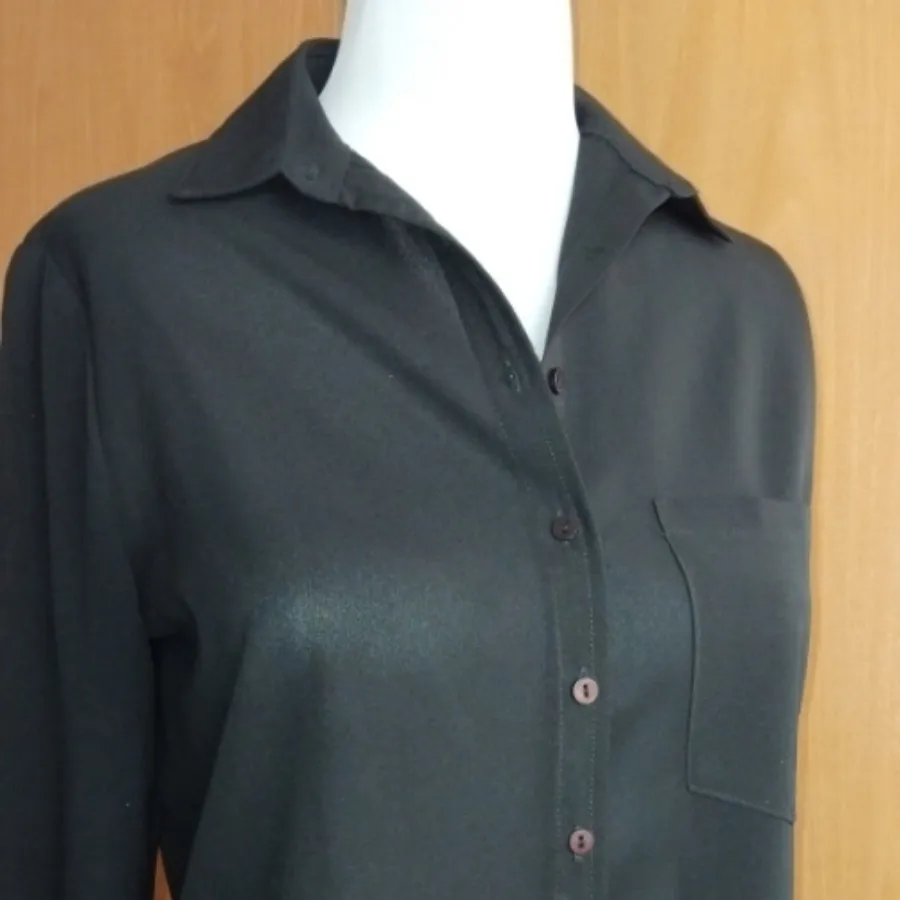 شومیز حریر مشکی کد 108