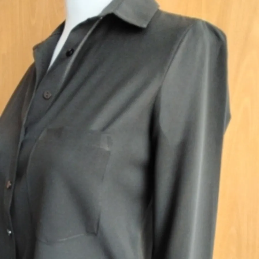 شومیز حریر مشکی کد 108