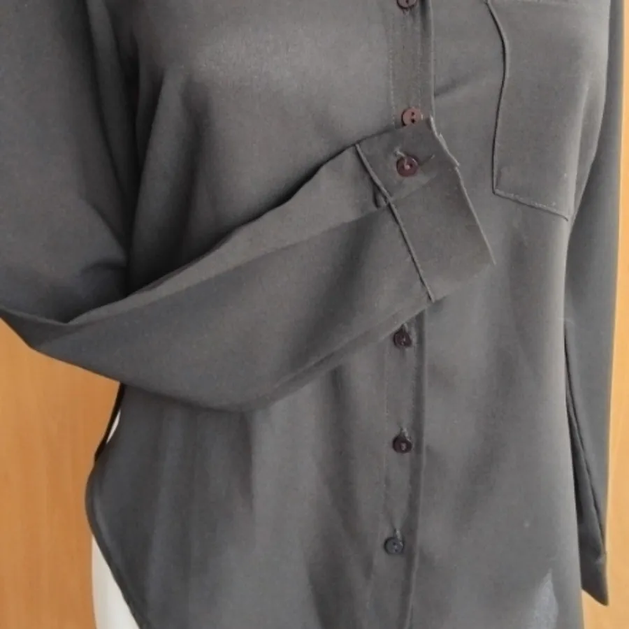 شومیز حریر مشکی کد 108