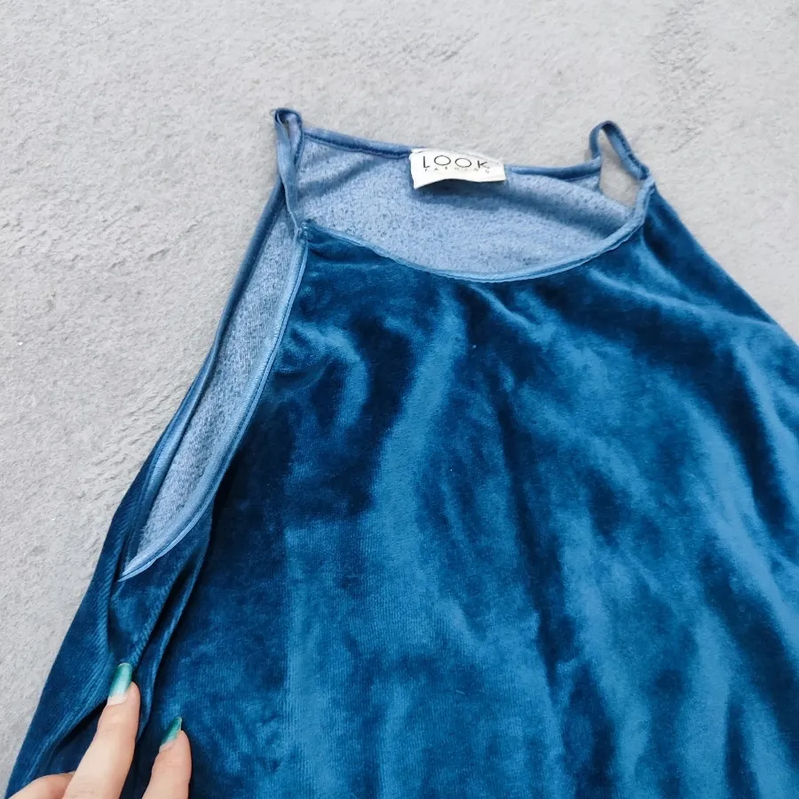 تاپ مخمل استین حلقه ای