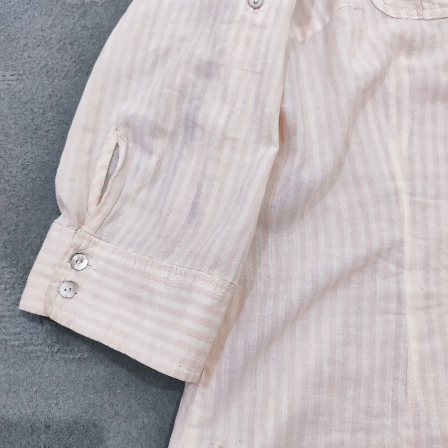 شومیز راه راه جلو باز