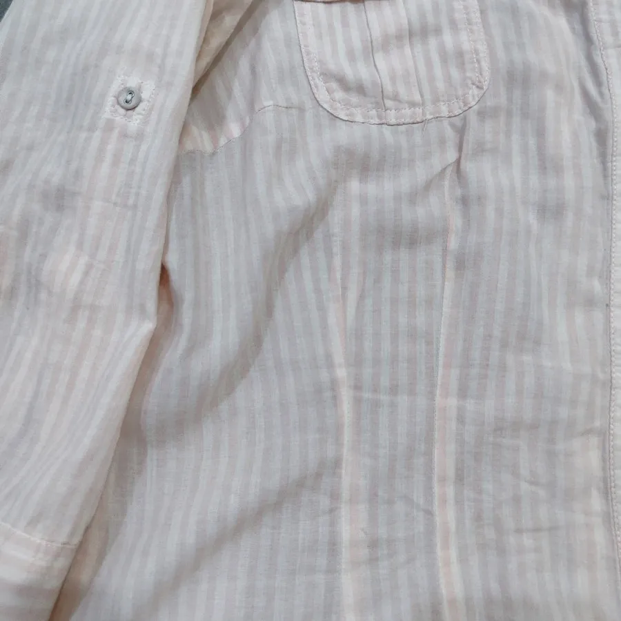 شومیز راه راه جلو باز