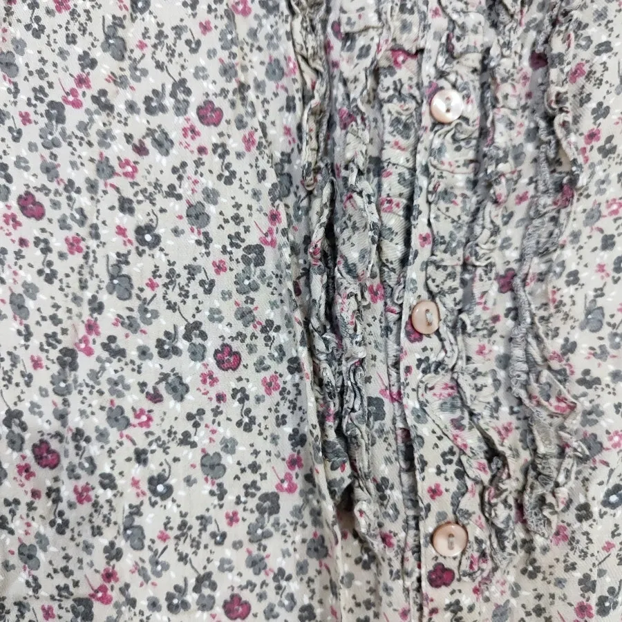 شومیز نسکافه ای گل گلی