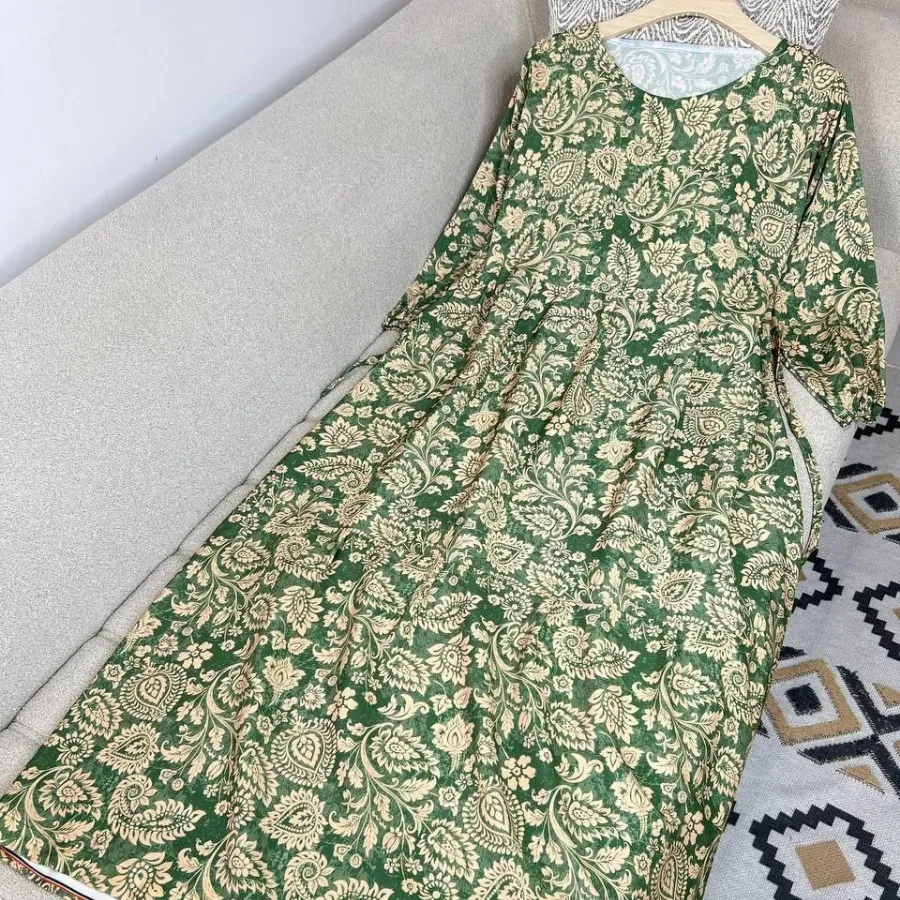 پیراهن کرپ خنک فلور