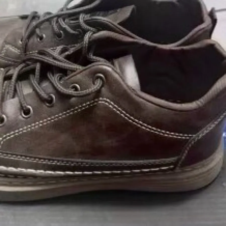 کفش چرم قهوه ای