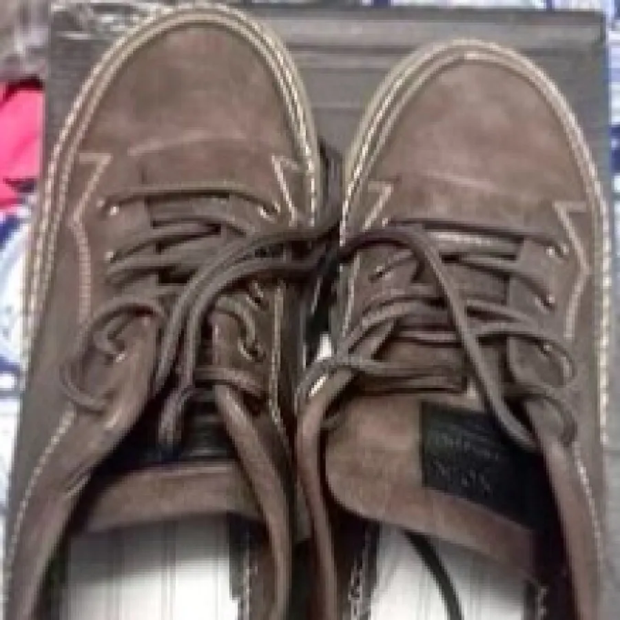 کفش چرم قهوه ای