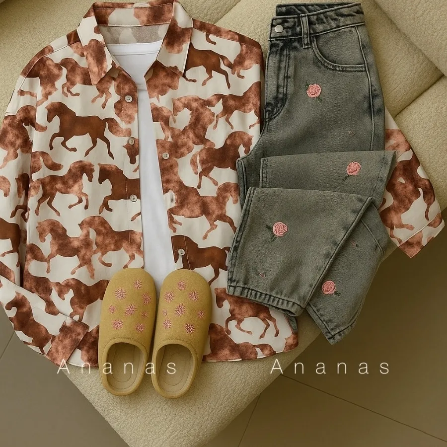 شومیز مانتویی horse