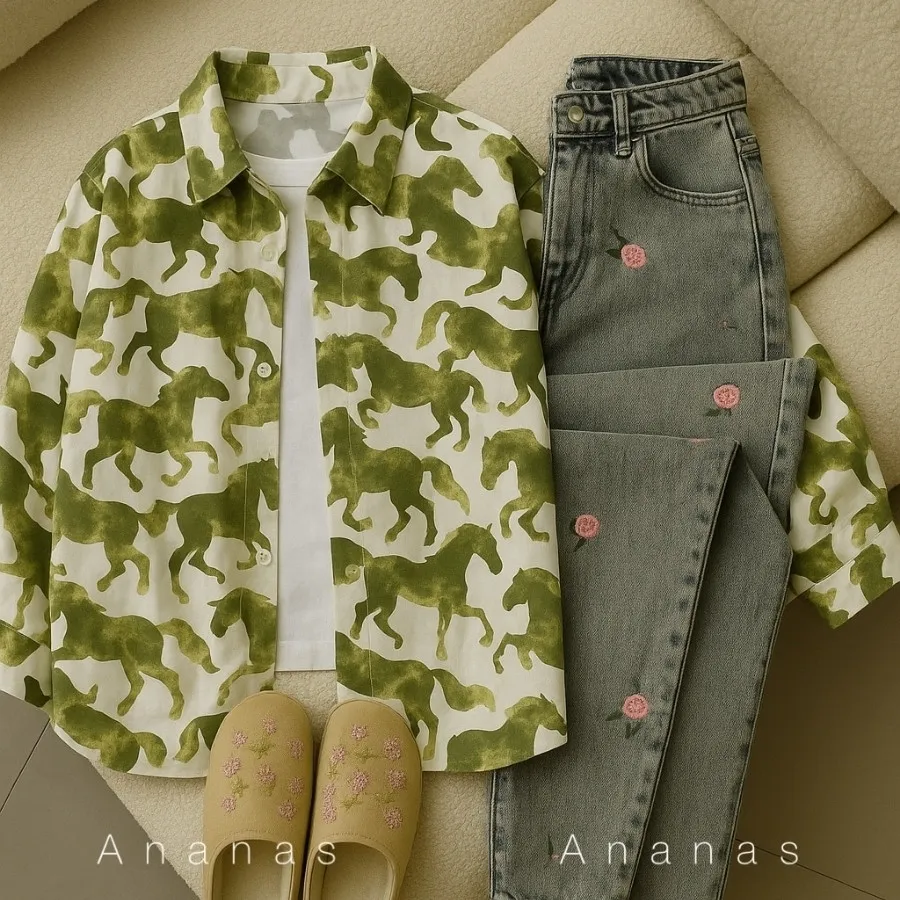 شومیز مانتویی horse