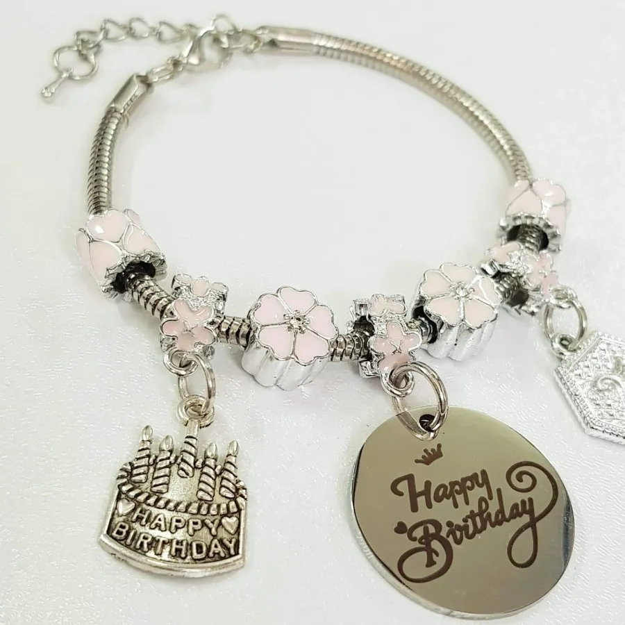 دستبند پاندورا آویز استیل