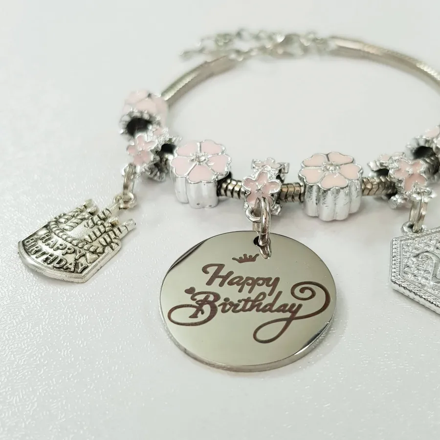 دستبند پاندورا آویز استیل