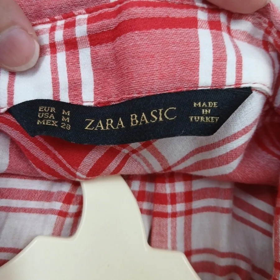 بلوز چهارخونه قرمز