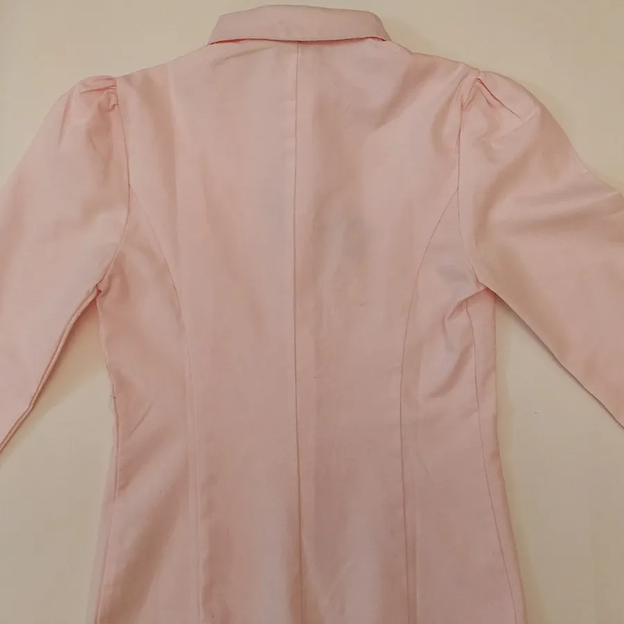 بلوز کتان صورتی