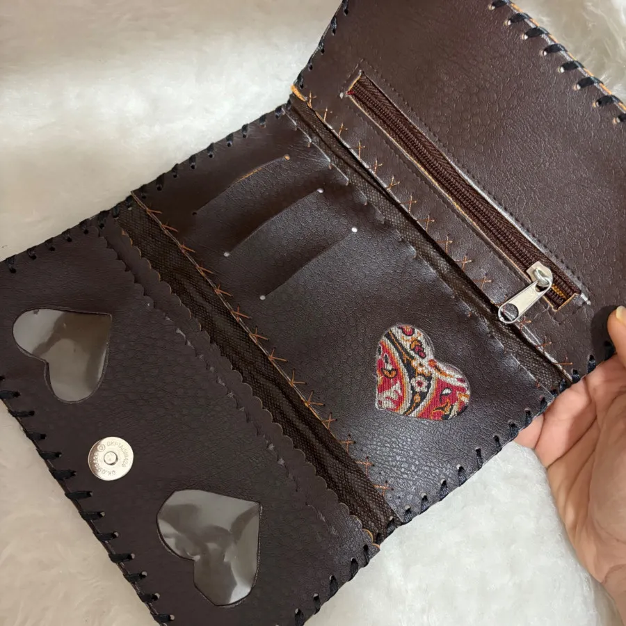 کیف پولی زنانه کار دست