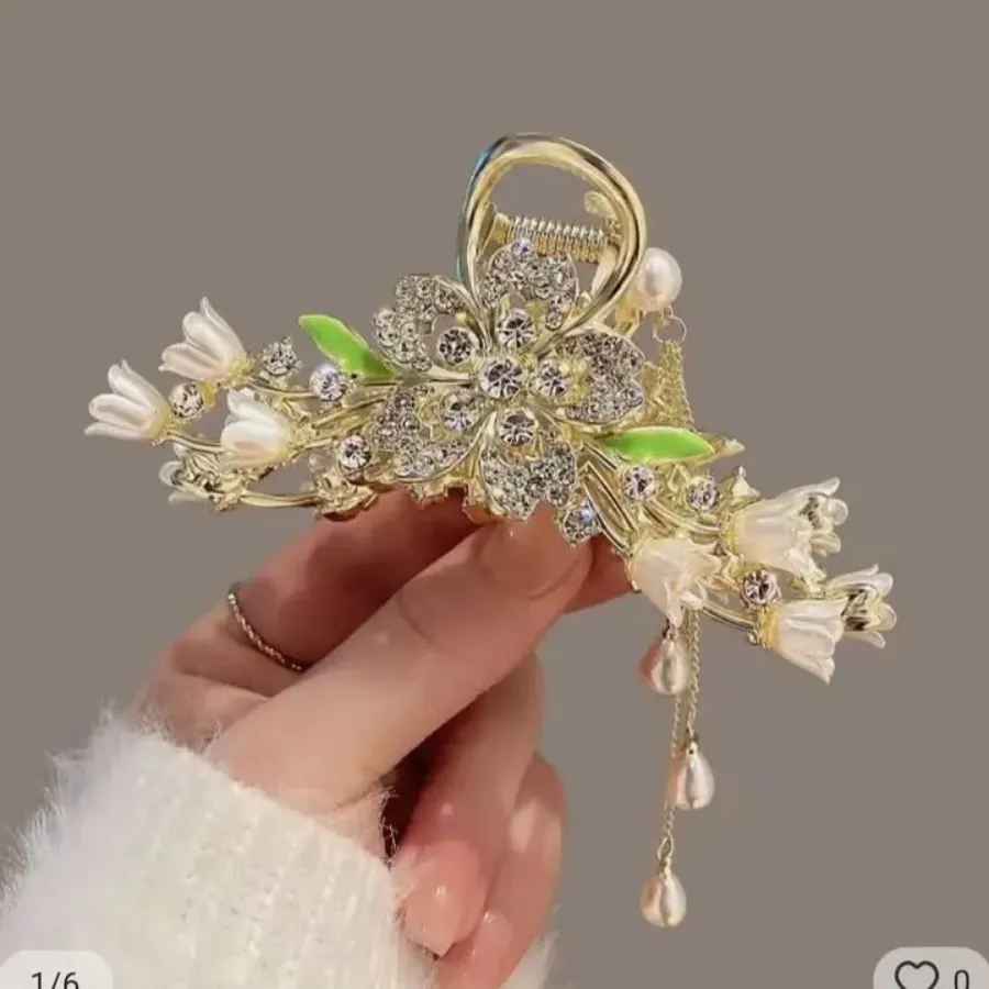 کلیپس گل مجلسی فلزی