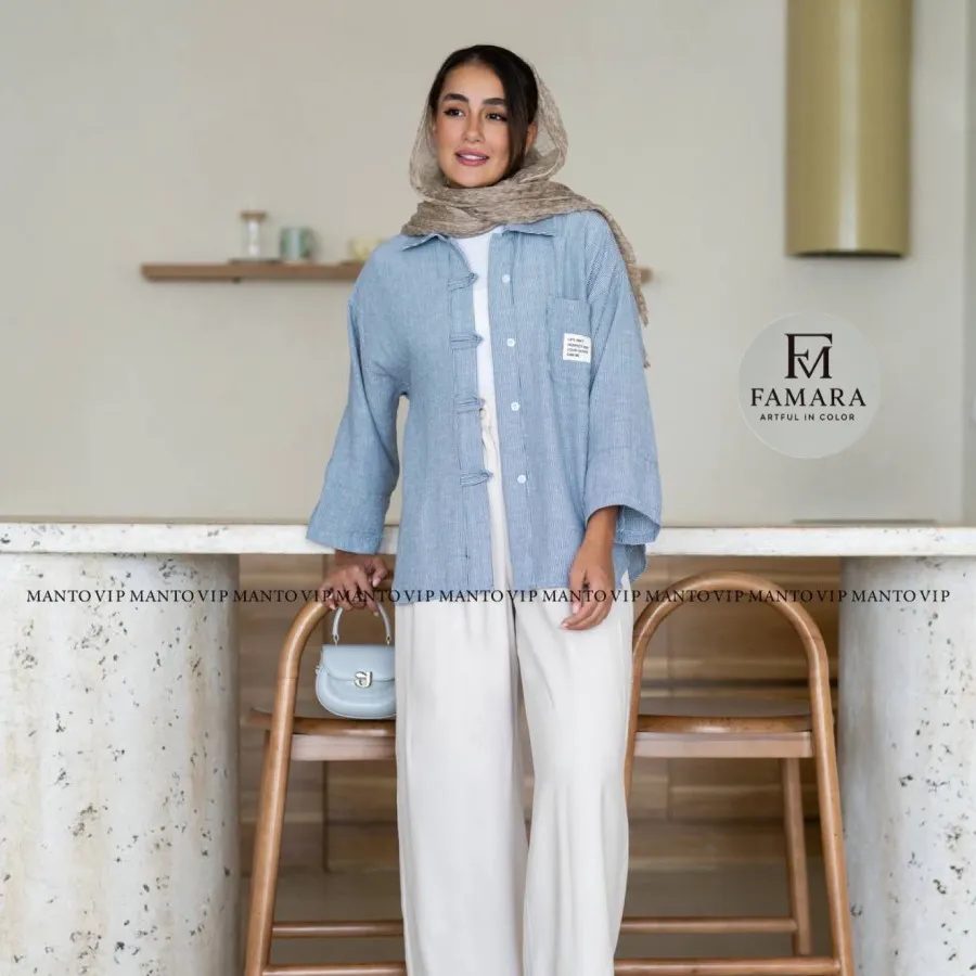 شومیز دخترانه راه راه