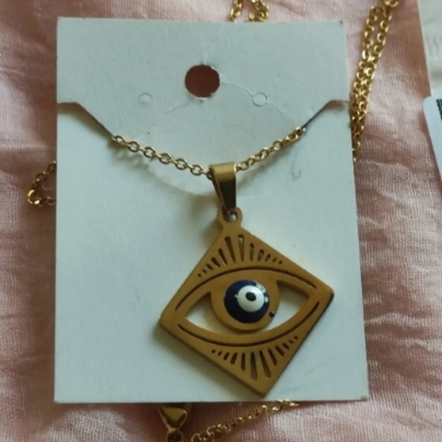گردنبند چشم نظر کپی طلا