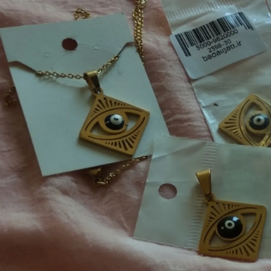 گردنبند چشم نظر کپی طلا