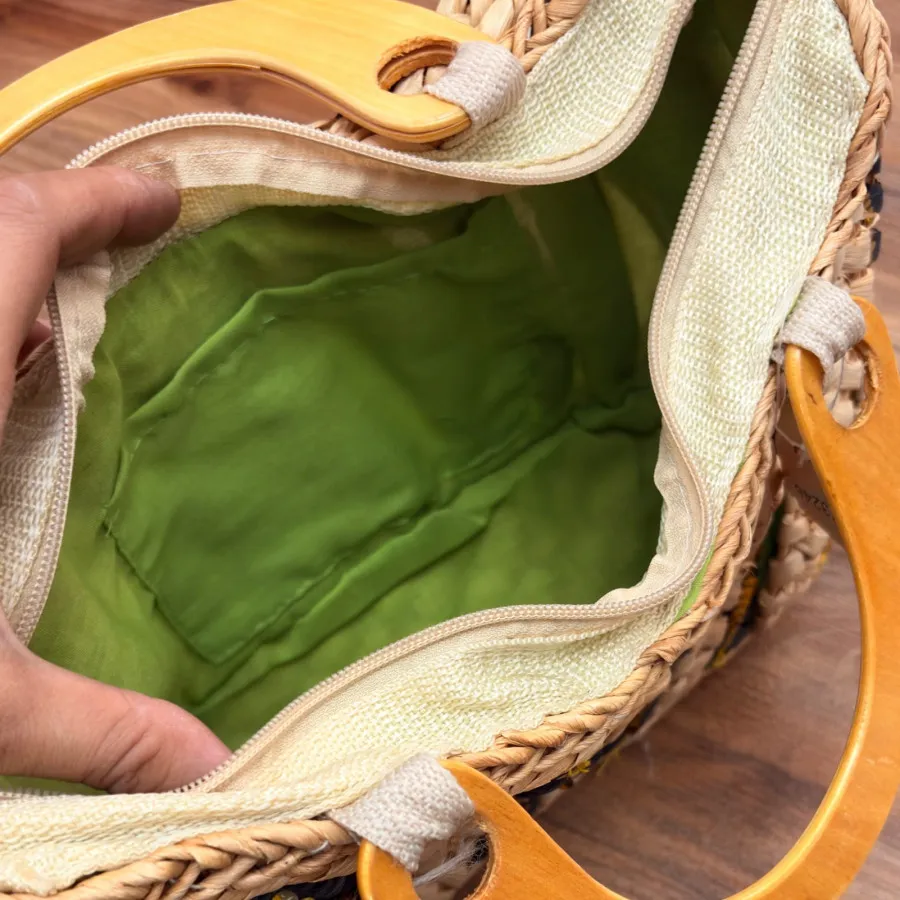 کیف حصیری ساحلی زیبا