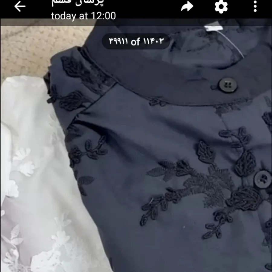 شومیز طرح گل برجسته