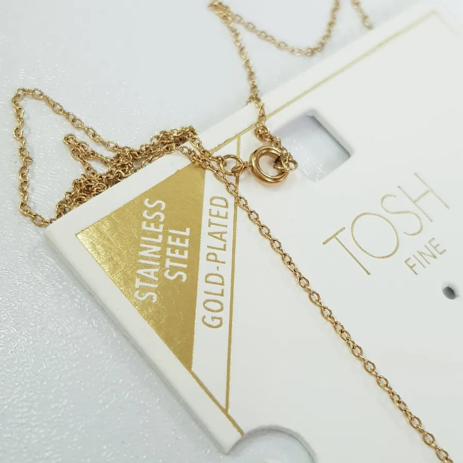 گردنبند استیل روکش طلا