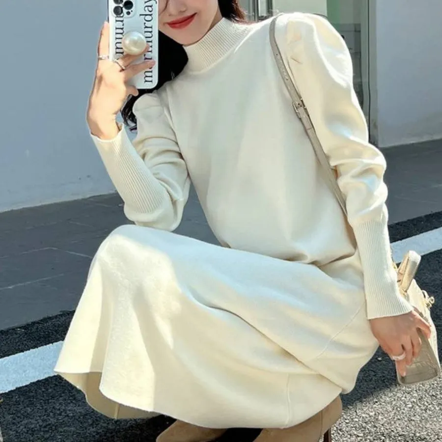 پیراهن بافت بلندیقه اسکی