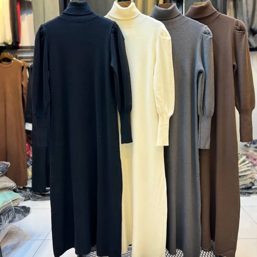 پیراهن بافت بلندیقه اسکی