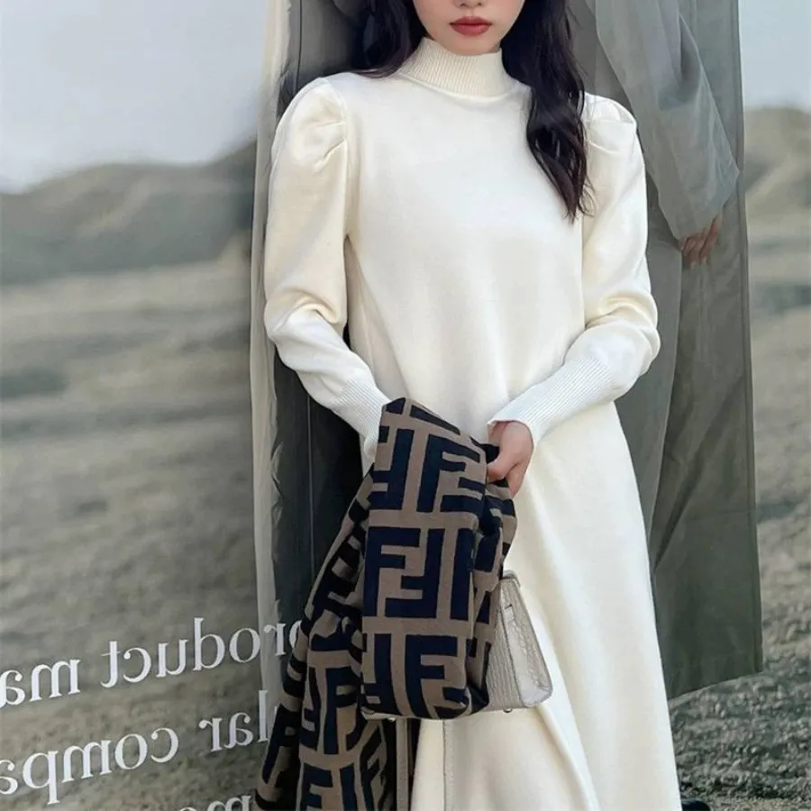 پیراهن بافت بلندیقه اسکی