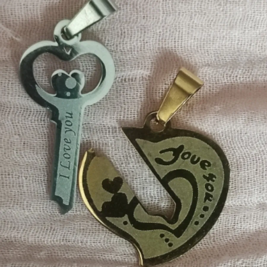 گردنبند کاپلی عشق کپی طلا