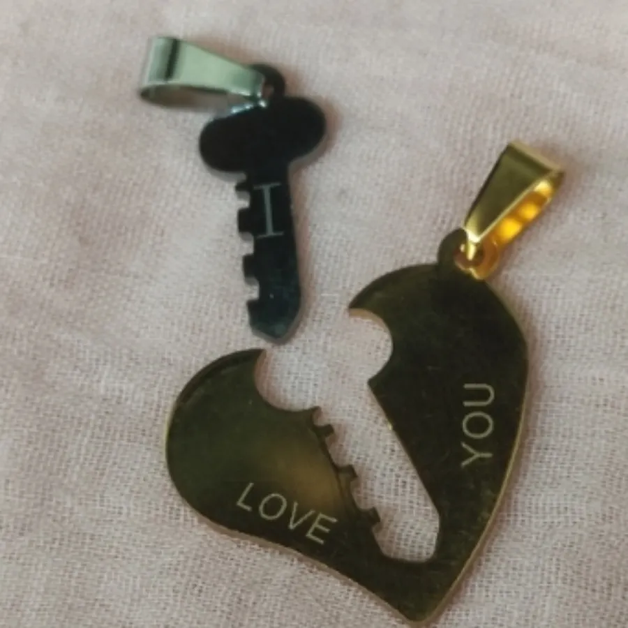 گردنبند کاپلی عشق کپی طلا