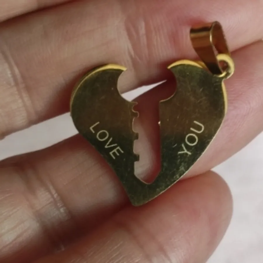 گردنبند کاپلی عشق کپی طلا